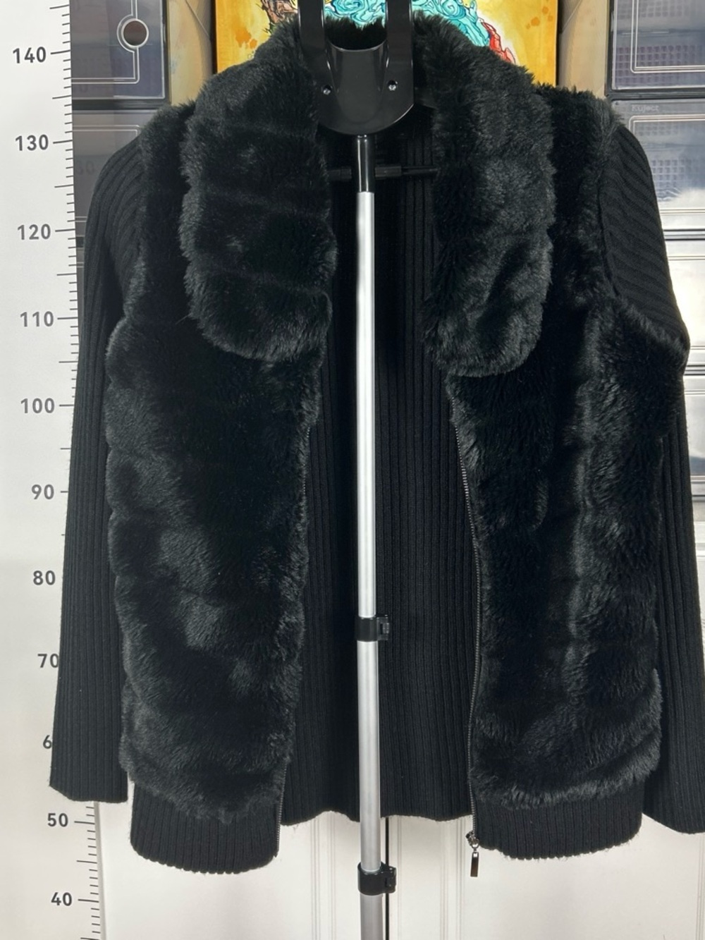 Avenue Vegan fur Knit Cardigan